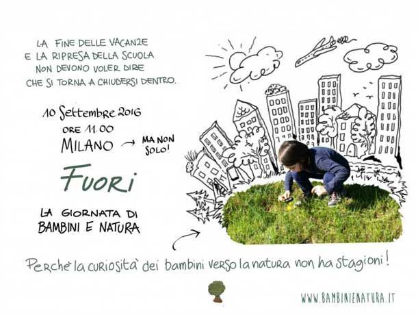FUORI. La giornata di Bambini e Natura a Milano - il 10 settembre al Parco Sempione