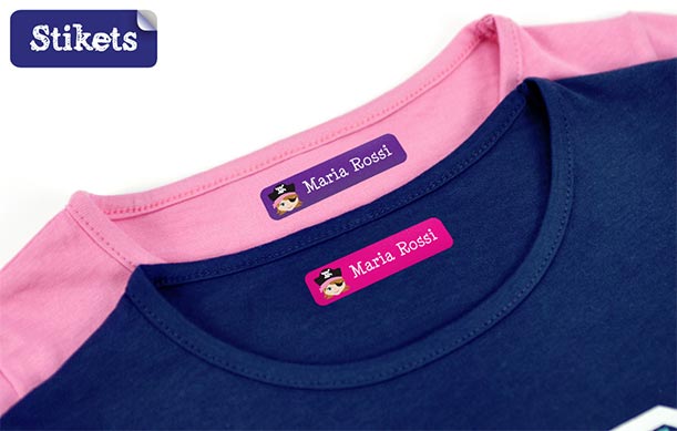 Timbro Personalizzabile Per Vestiti E Libri - Oltre 100 Opzioni, Con Inchiostro Nero, Rosso O Blu, Resistente Al Lavaggio - Foto 8