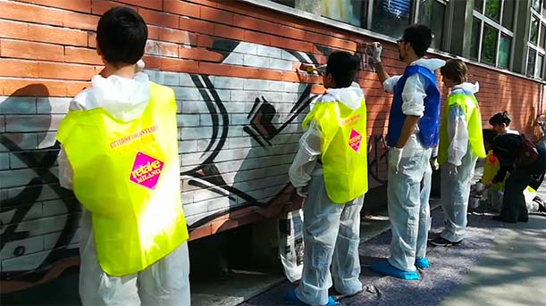 Ripuliamo la città. Retake e i ragazzi delle scuole di Milano