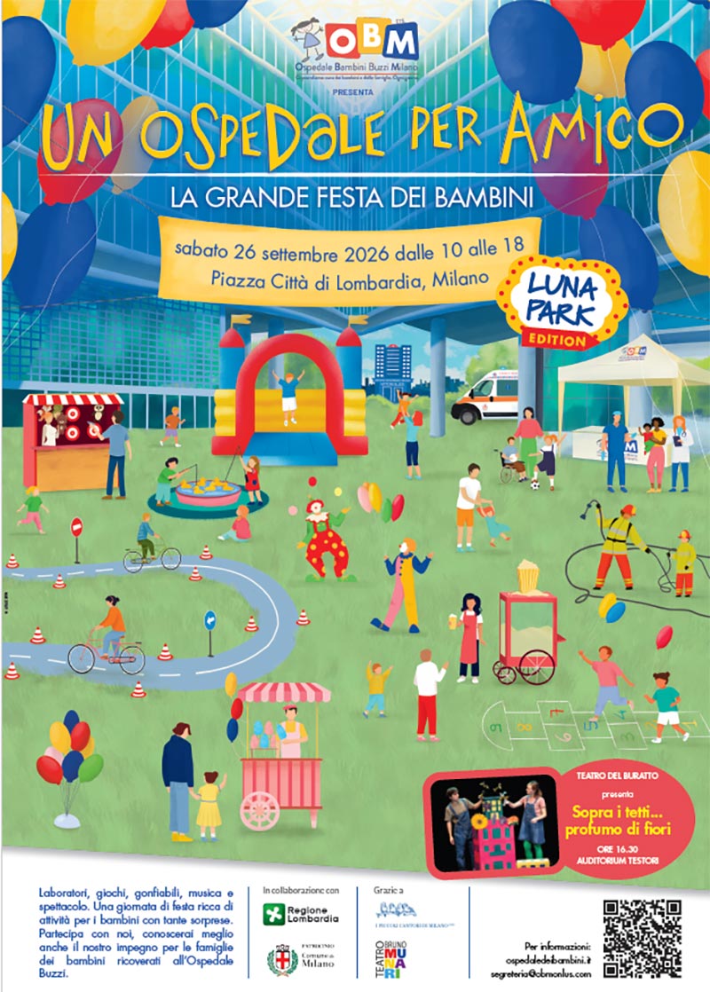 ospedale per amico evento per bambini a milano
