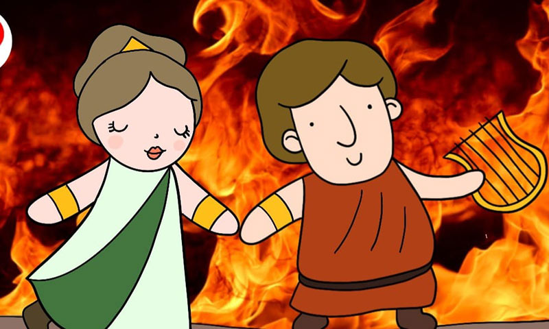 merende mitiche: Orfeo ed Euridice raccontata ai bambini