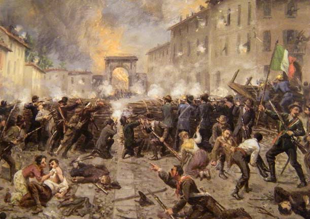 Con quelle barricate un po’ sgarrupate… a Milano è successo un ’48!
