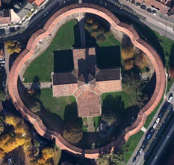 rotonda della besana dall'alto