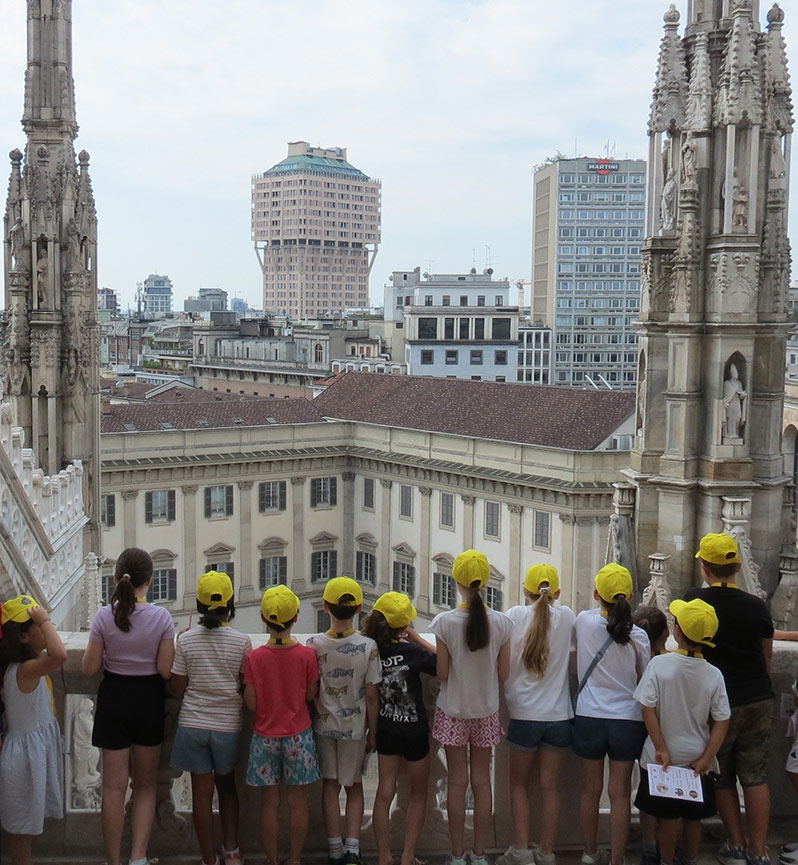 terrazze duomo con i bambini