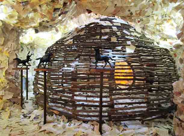 Una yurta di carta, natura e arte: è il Cerchio dei Sogni del Teatro Pane e Mate