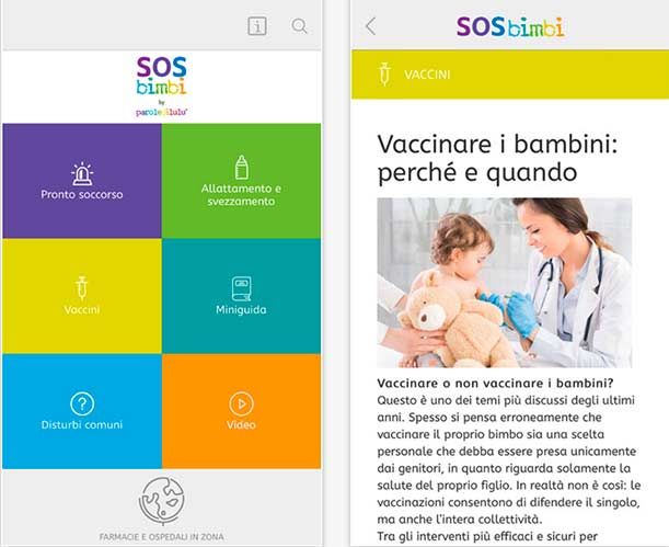 SOS bimbi, il Primo soccorso pediatrico approda in rete con una App