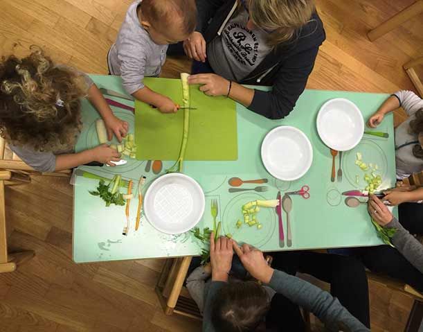 A cucinare si comincia da piccoli: laboratori per bambini di 2-5 anni al Nido di Sofia