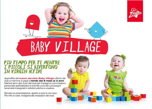 Baby Village, più tempo per te mentre i bambini si divertono in Virgin Active