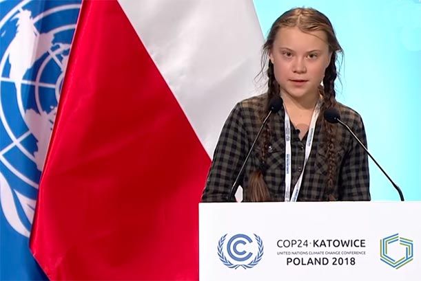 Conferenza sul clima Cop 24 di Katowice, il discorso di Greta Thunberg